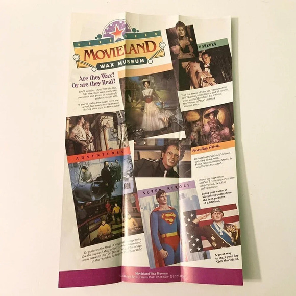 Vintage 1986 Lot of 2 Movieland Wax Museum Buena Park  California Brochure - Picture 7 of 15